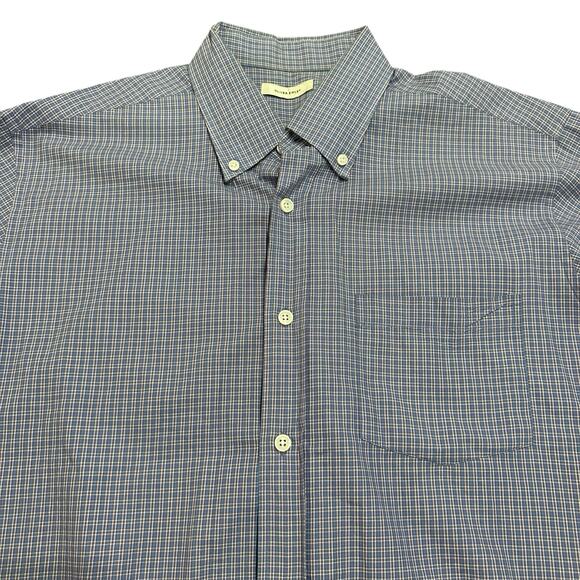 Oliver Ridley Men’s plaid button down shirt purple blue Size L - Picture 3 of 6